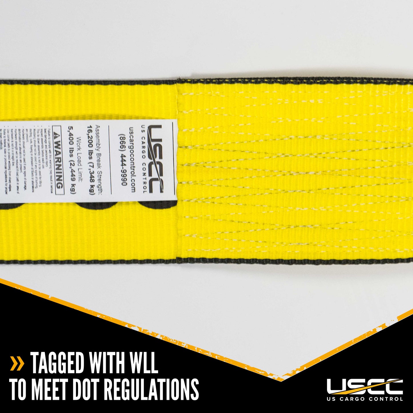 4 inch x 30 foot Yellow Winch Straps w Flat Hook Box of 10 image 4 of 7