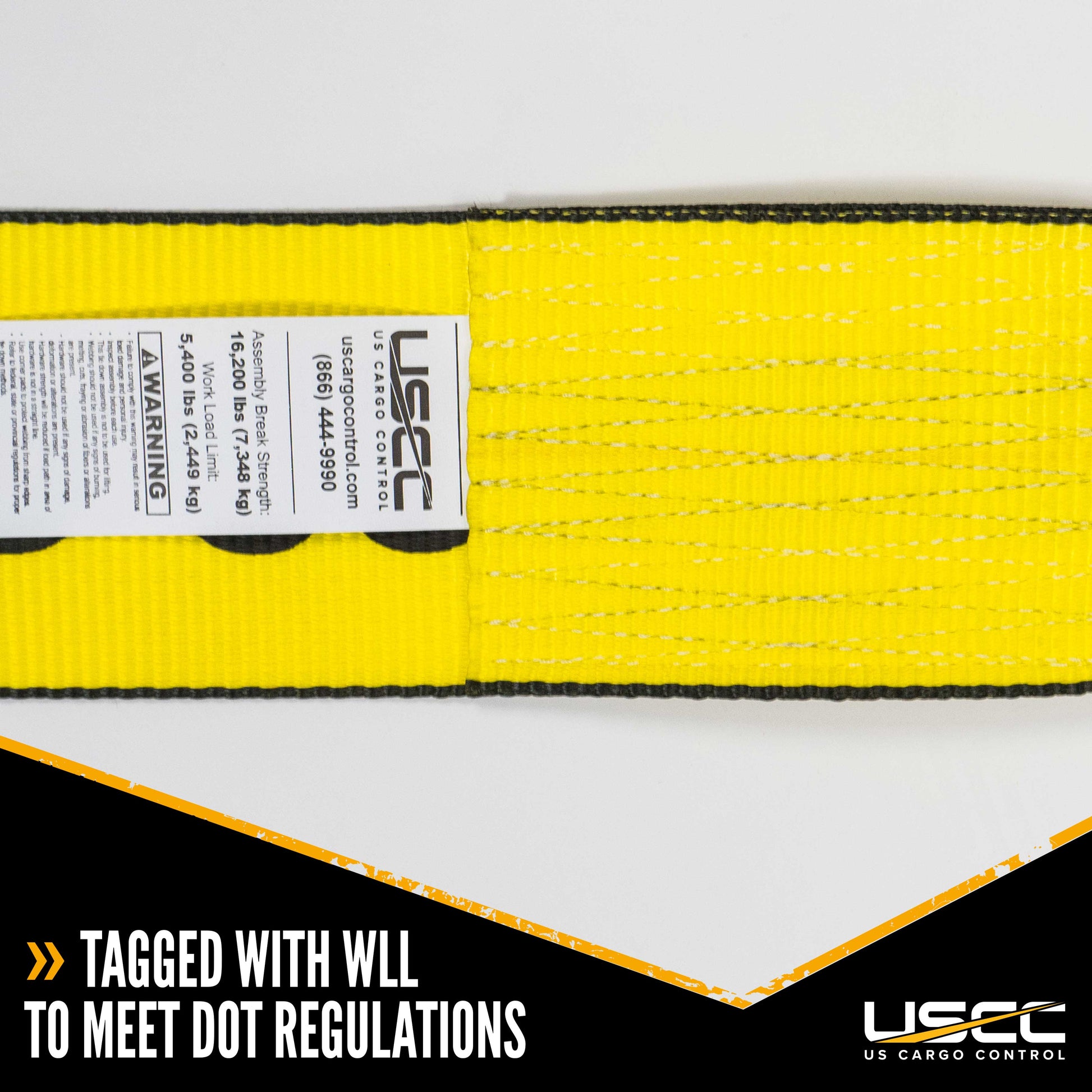 4 inch x 30 foot Yellow Winch Straps w Flat Hook Box of 10 image 4 of 7