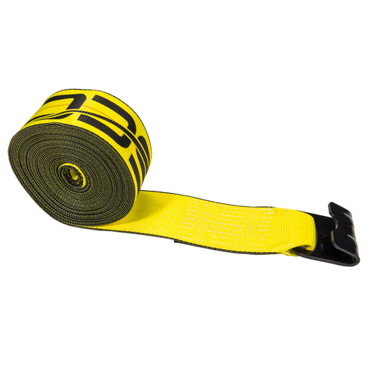 4 inch x 40 foot Winch Straps with Flat Hook & Guard image 1 of 7