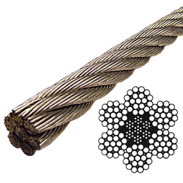 Stainless Steel Wire Rope IWRC T304 (Lineal Foot)