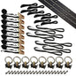 6' Tie Down Kit for 2 Motorcycles - Black