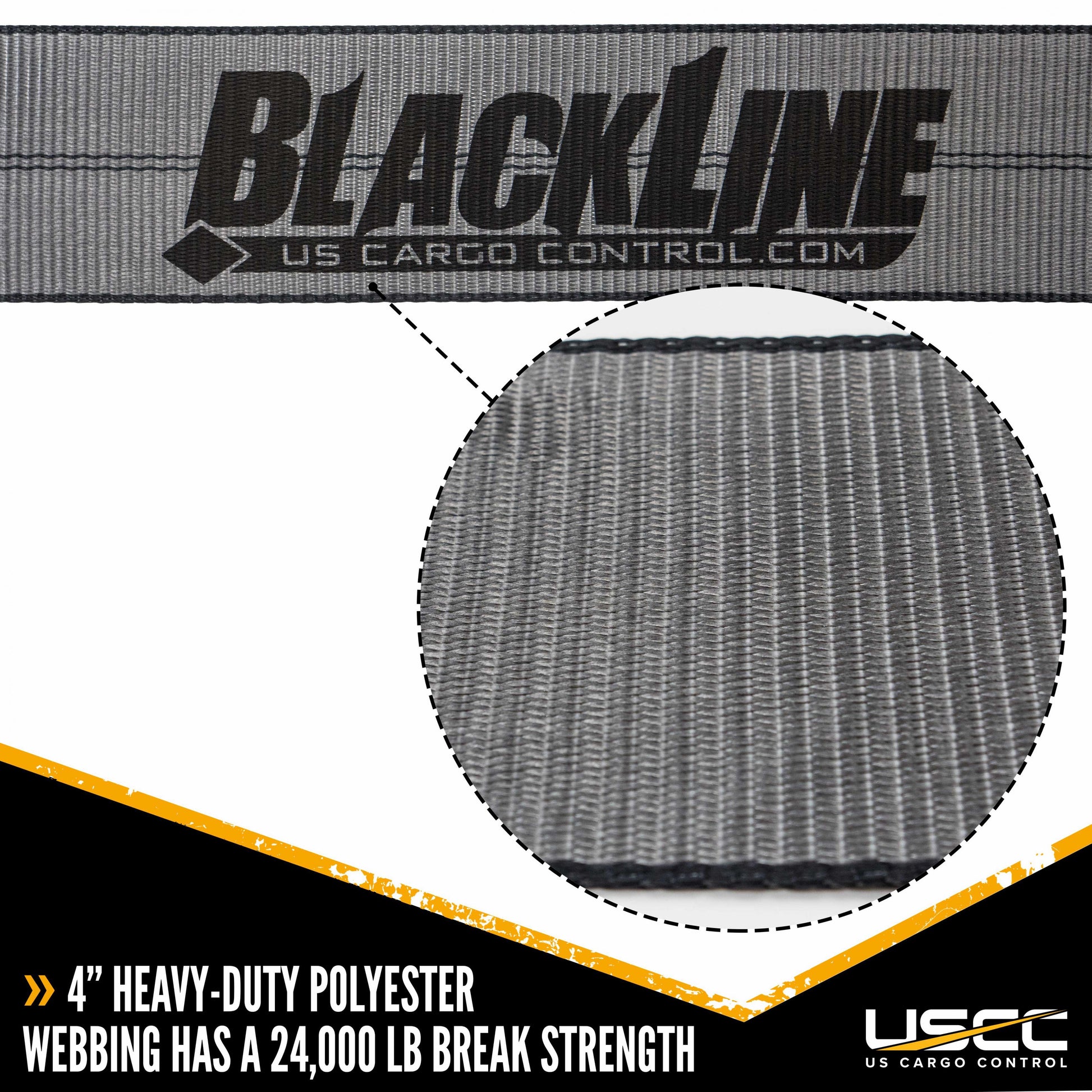 BlackLine 4 inch x 37 foot Winch Strap with 30 inch Chain Extension image 6 of 6