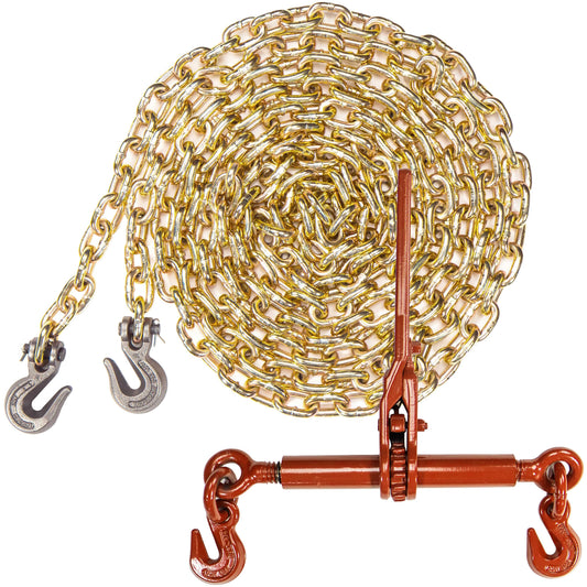 Grade 70 516 inch x 20 foot Chain Ratchet Chain Binder Made in USA Package image 1 of 9