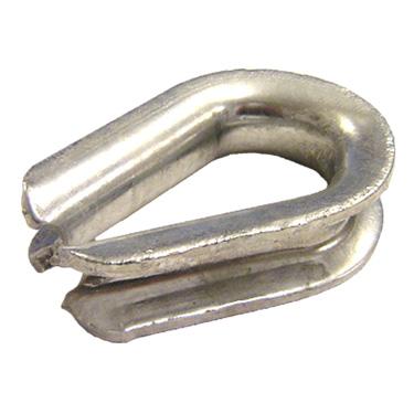 Wire Rope Thimbles Heavy Duty Galvanized 12 inch (10 Pack)