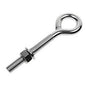 38 inch x 6 inch Stainless Steel Type 316 Welded Eye Bolt image 1 of 2