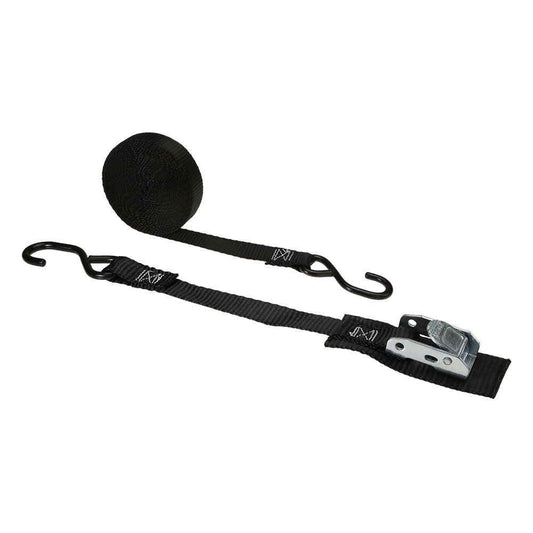 1" x 14' Cam Strap w/ S-Hook & Wear Pad