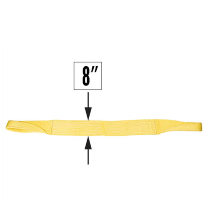 Nylon Lifting Sling Straight Eye & Eye 8 inch x 16 foot 1ply image 4 of 4