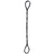 1 inch x 16 foot Eight Part Braided Wire Rope Sling image 1 of 3