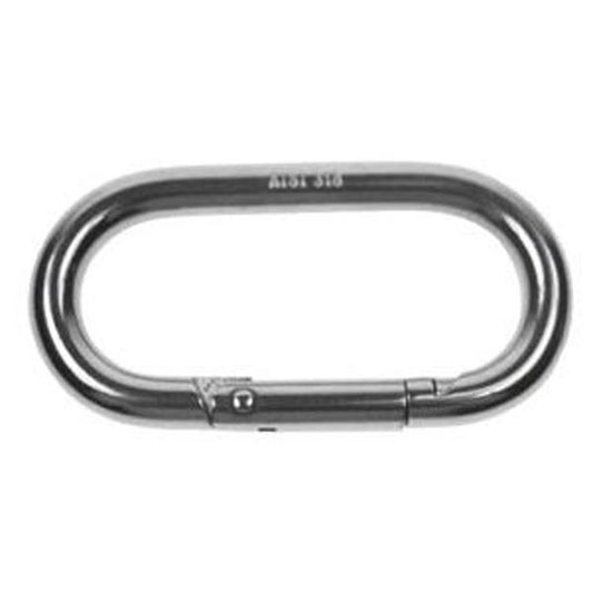 Oval Snap Hook Carabiner SS T316 - 4" Length