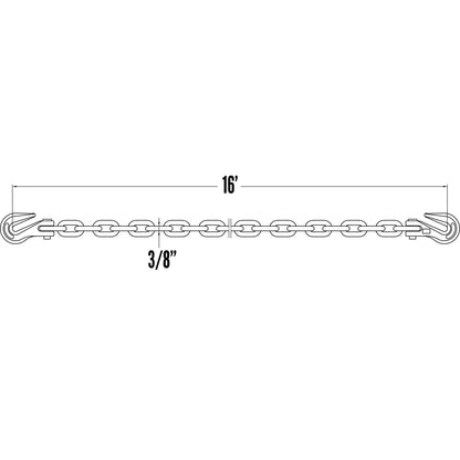 Transport Chain Grade 70 38 inch x 16 foot Made in USA image 4 of 7