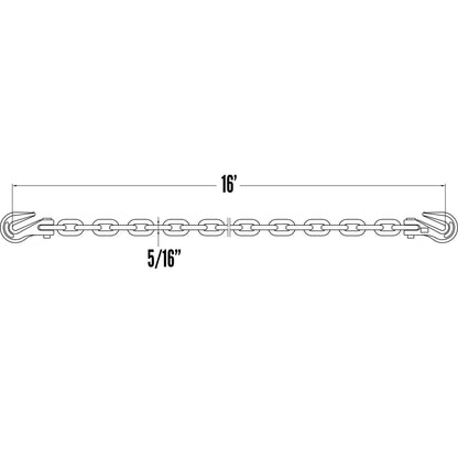 516 inch x 16 foot CM Transport Chain Grade 70 image 4 of 7