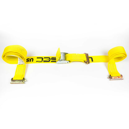 2 inch x 12 foot Yellow ETrack Cam Strap wDoubleFitted End image 2 of 10