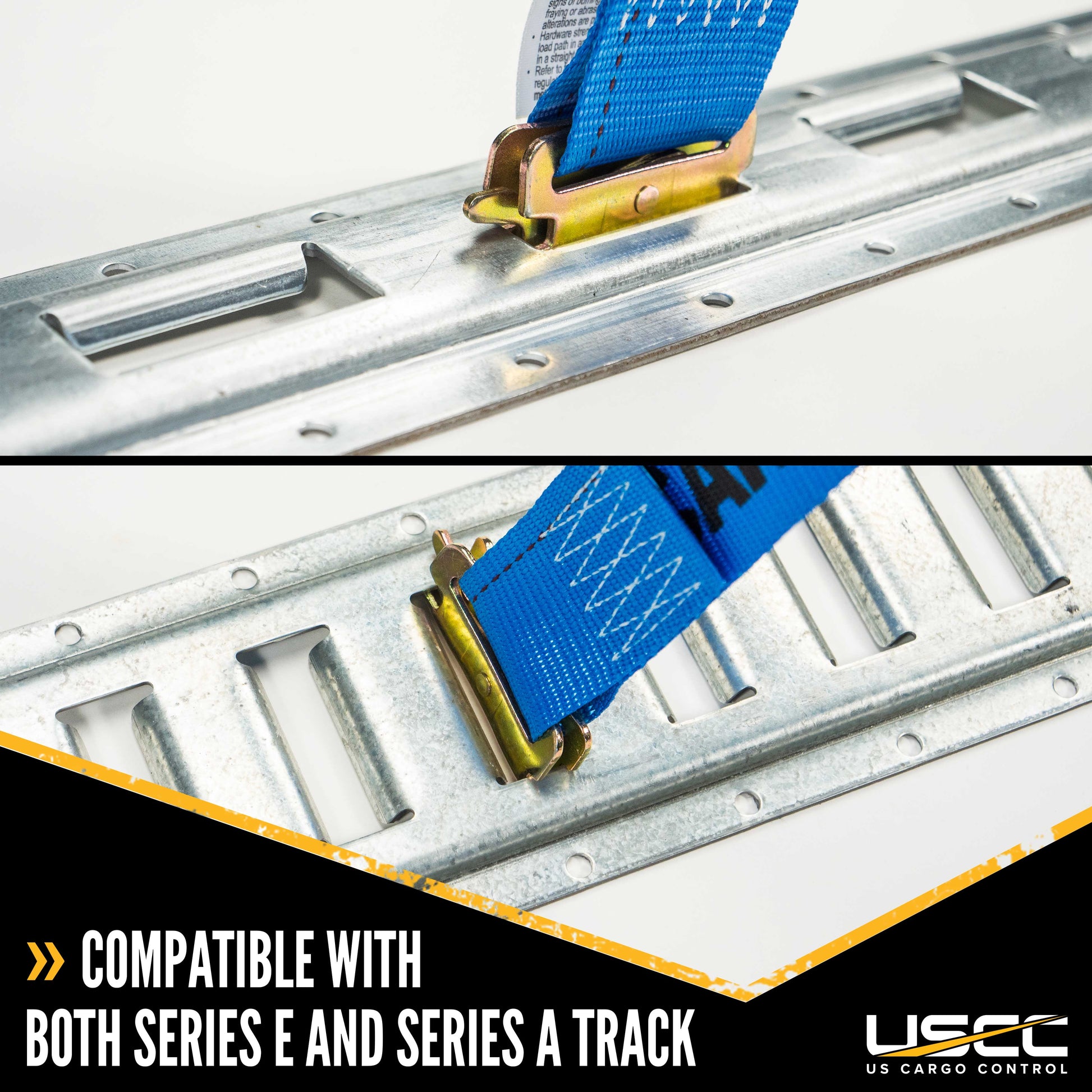 2 inch x 20 foot Blue ETrack Cam Buckle Strap w DoubleFitted End image 8 of 9