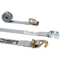 2 foot foot X 16 foot Gray ETrack Cam Straps wSpring EFittings and Wire Hooks image 1 of 8
