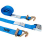 2 foot foot X 20 foot Blue ETrack Cam Straps wSpring EFittings and Wire Hooks image 1 of 9