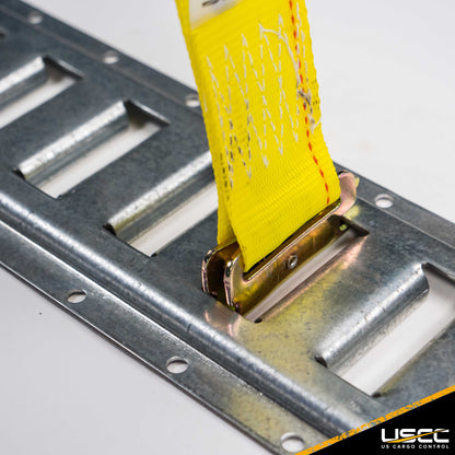 2 inch x 12 foot Yellow ETrack Ratchet Strap wDoubleFitted End image 8 of 10