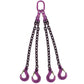 34 inch x 12 foot 4 Leg Chain Sling w Sling Hooks Grade 100 image 1 of 3