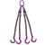 516 inch x 4 foot 4 Leg Chain Sling w Foundry Hooks Grade 100 image 1 of 3