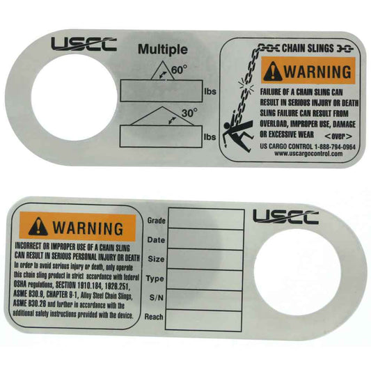 38 inch x 10 foot 4 Leg Chain Sling w Foundry Hooks Grade 100 image 2 of 3