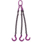 38 inch x 16 foot 3 Leg Chain Sling w Foundry Hooks Grade 100 image 1 of 3