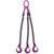 516 inch x 12 foot 3 Leg Chain Sling w Sling Hooks Grade 100 image 1 of 2
