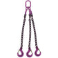 516 inch x 12 foot 3 Leg Chain Sling w Sling Hooks Grade 100 image 1 of 2