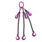 34 inch x 15 foot Adjustable 3 Leg Chain Sling w Sling Hooks Grade 100 image 1 of 2