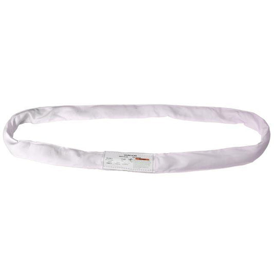 Endless Polyester Round Sling - White