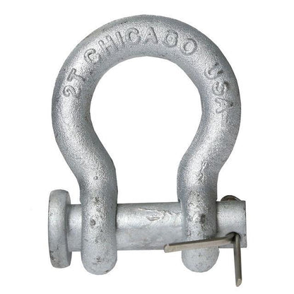 Anchor Shackle Chicago Hardware Round Pin 1 inch Galvanized Steel 85 Ton image 1 of 2