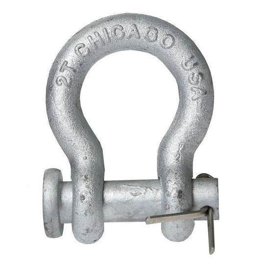 Anchor Shackle Chicago Hardware Round Pin 78 inch Galvanized Steel 65 Ton image 1 of 2