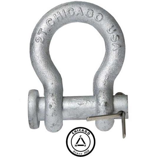 Anchor Shackle Chicago Hardware Round Pin 58 inch Galvanized Steel 325 Ton image 2 of 2