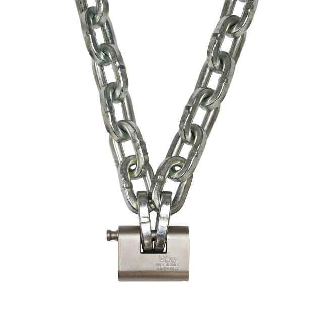12 inch x 7 foot Pewag Security Chain Kit wViro Lock image 1 of 2