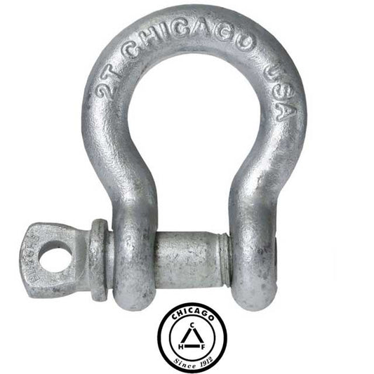 Screw Pin Anchor Shackle Chicago Hardware 58 inch Galvanized Steel 325 Ton image 2 of 2