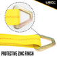 2" x 30' Yellow Ratchet Strap w/ D-Rings