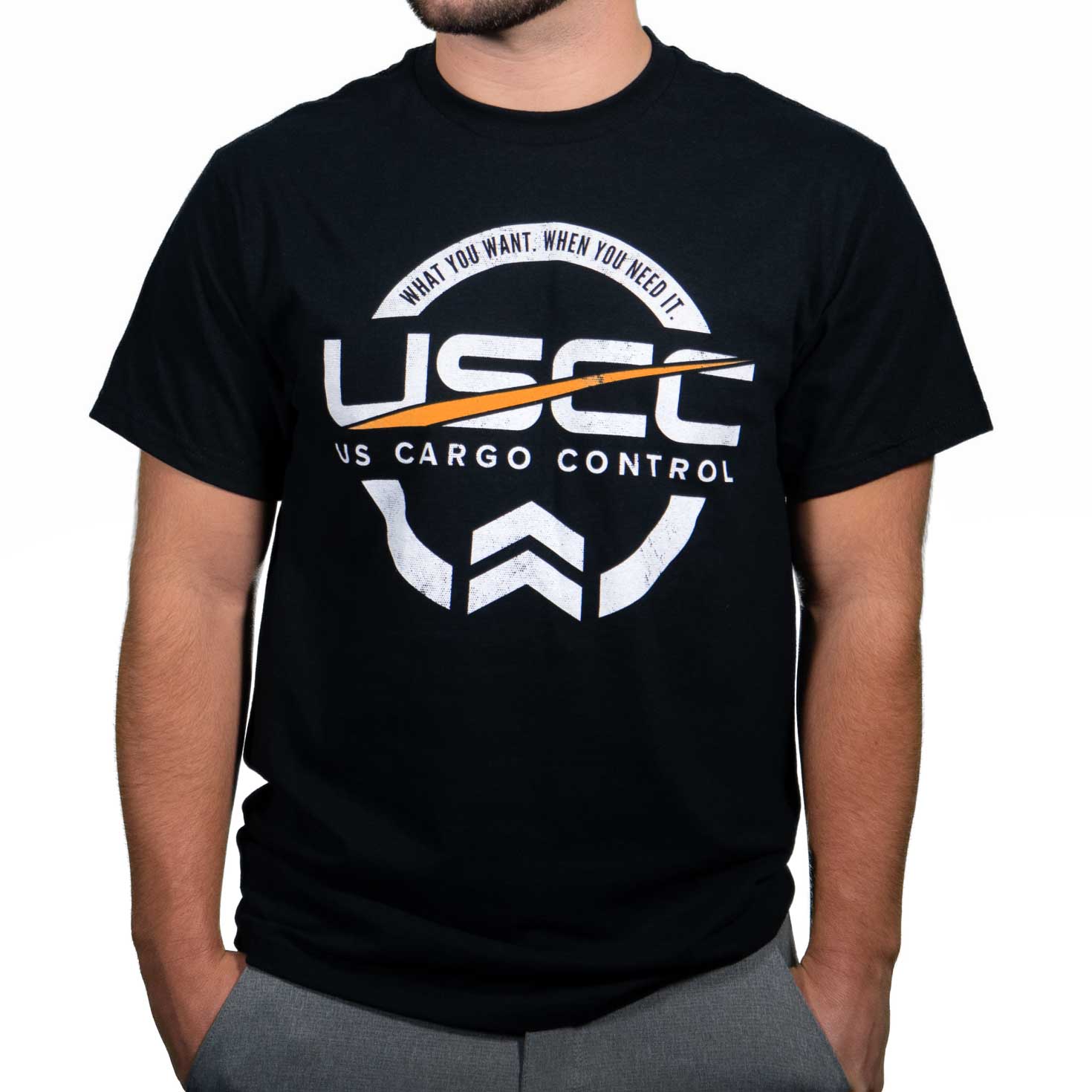 USCC Black Gildan Ringspun TShirt 3XL image 1 of 2