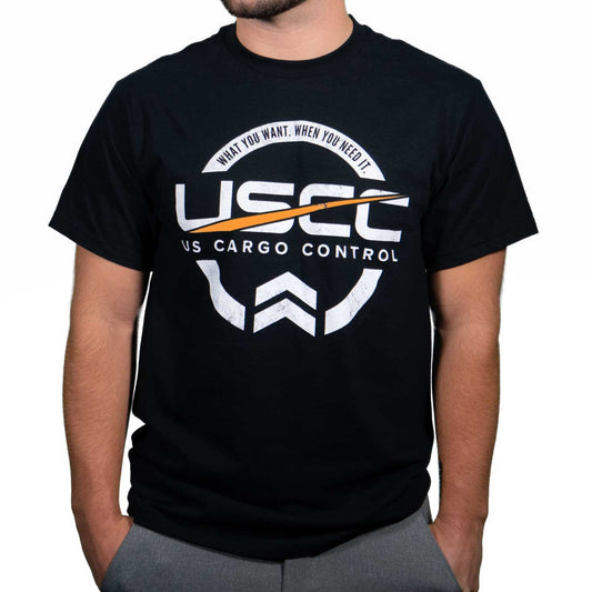 USCC Black Gildan Ringspun TShirt M image 1 of 2