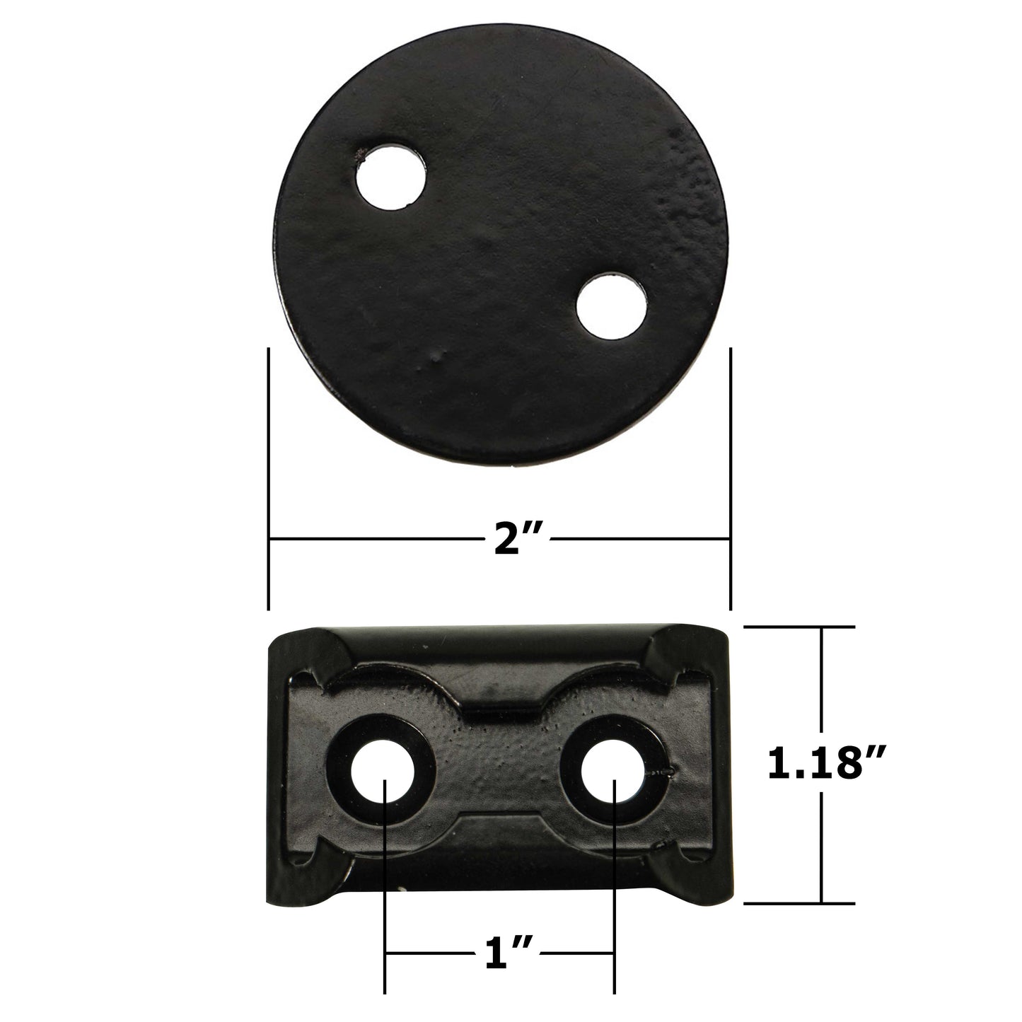 2 inch Track Anchor Point Tie Down Kit Black image 5 of 9
