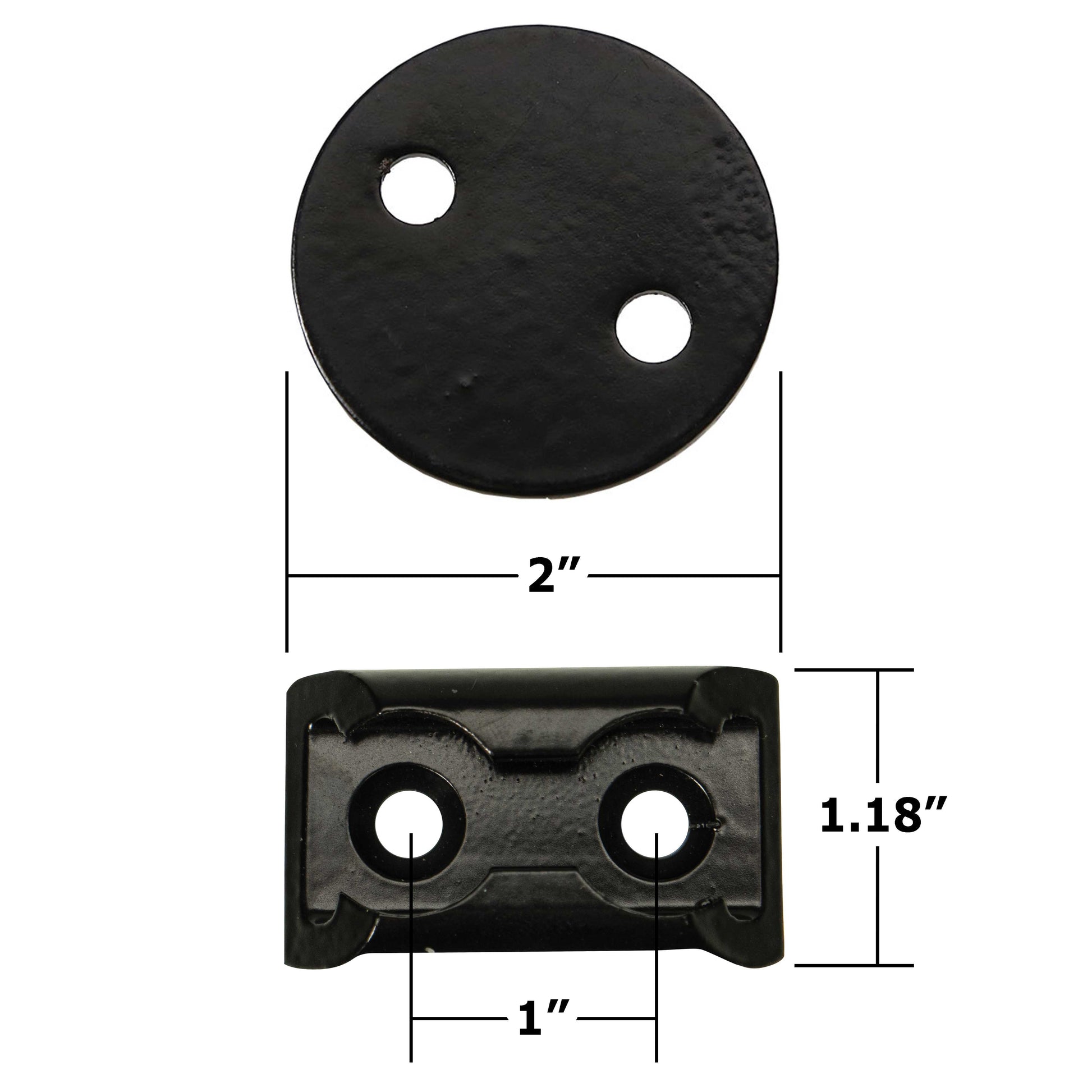 2 inch Track Anchor Point Tie Down Kit Black image 5 of 9