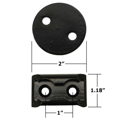 2 inch Track Anchor Point Tie Down Kit Black image 5 of 9