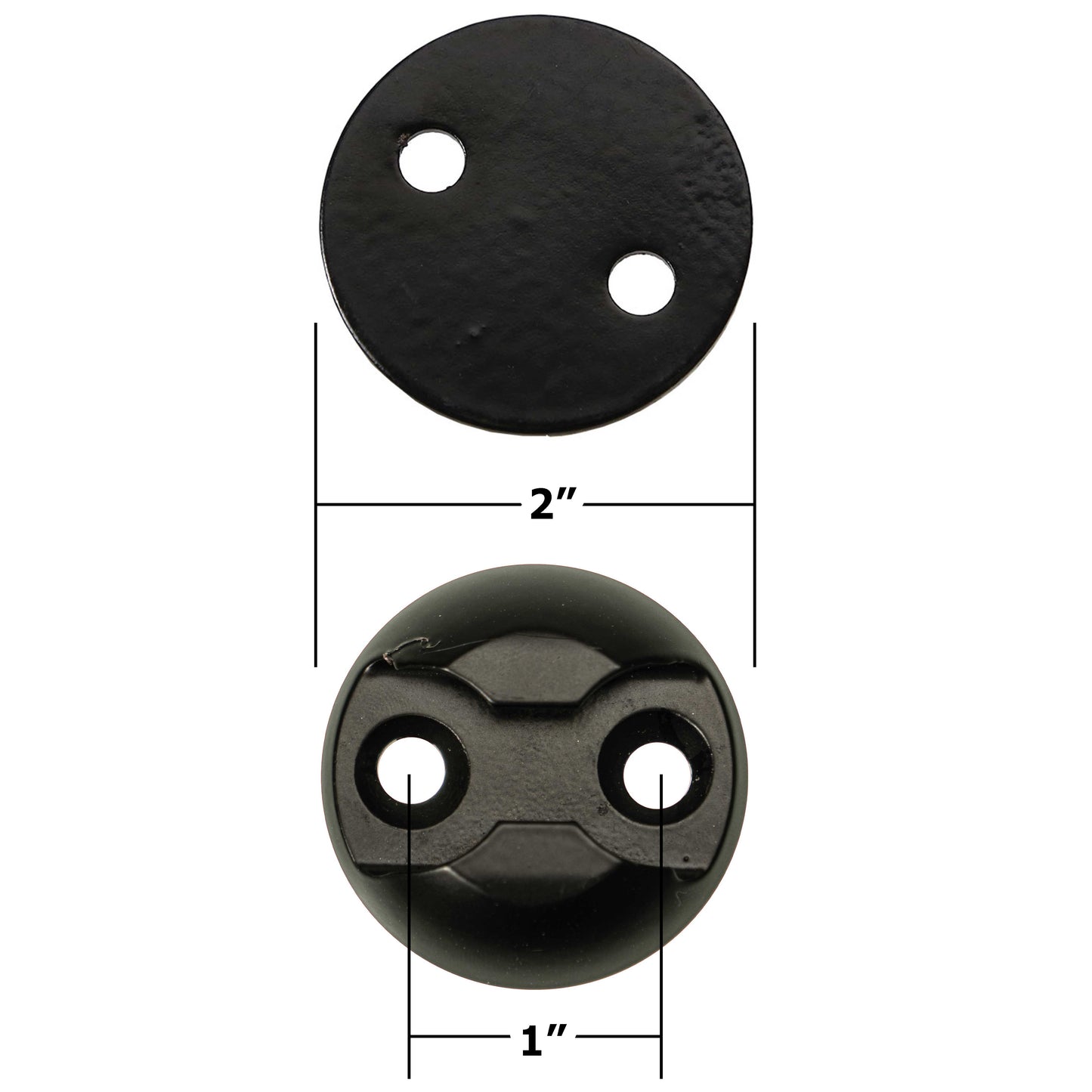 2 inch Round Anchor Point Tie Down Kit Black image 5 of 9