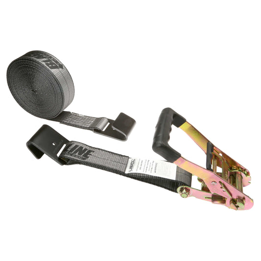 Blackline 2" x  27' Ratchet Strap w/ Flat Hooks