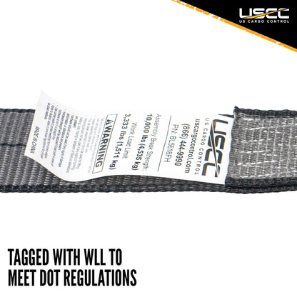 Blackline 2" x  27' Ratchet Strap w/ Flat Hooks