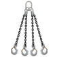 58 inch x 12 foot Crosby 4 Leg Chain Sling w Sling Hooks Grade 100 image 1 of 2