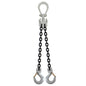 932 inch x 10 foot Crosby Adjustable 2 Leg Chain Sling w Sling Hooks Grade 100 image 1 of 2