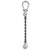 12 inch x 5 foot Crosby Adjustable Single Leg Chain Sling w Grab Hook Grade 100 image 1 of 2