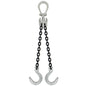 12 inch x 20 foot Crosby Adjustable 2 Leg Chain Sling w Foundry Hooks Grade 100 image 1 of 2