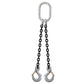 12 inch x 5 foot Crosby 2 Leg Chain Sling w Sling Hooks Grade 100 image 1 of 2