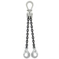 516 inch x 10 foot Crosby Adjustable 2 Leg Chain Sling w SelfLocking Hooks Grade 100 image 1 of 2