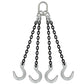38 inch x 12 foot Crosby 4 Leg Chain Sling w Foundry Hooks Grade 100 image 1 of 2