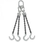 516 inch x 15 foot Crosby Adjustable 4 Leg Chain Sling w Foundry Hooks Grade 100 image 1 of 2